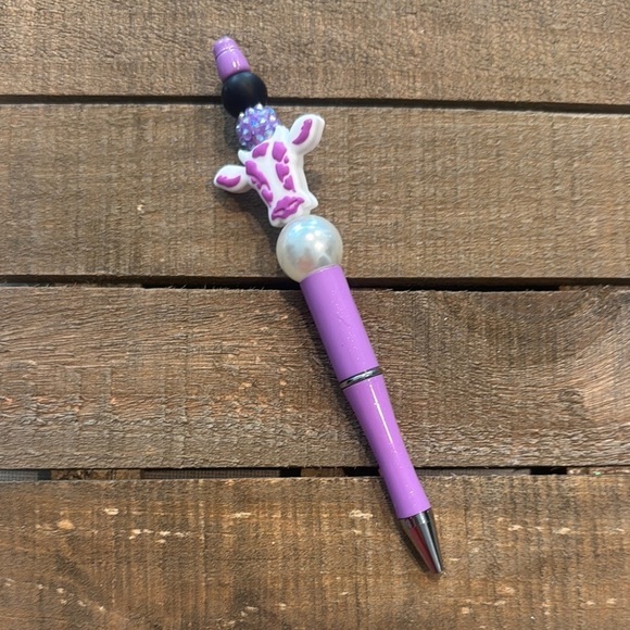 None Other - Purple Giraffe Novelty Pen
